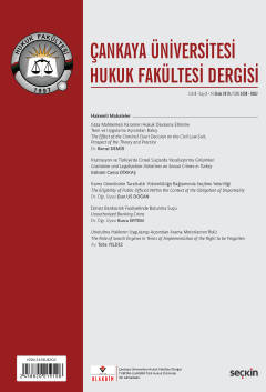 Çankaya Üniversitesi Hukuk Fakültesi Dergisi